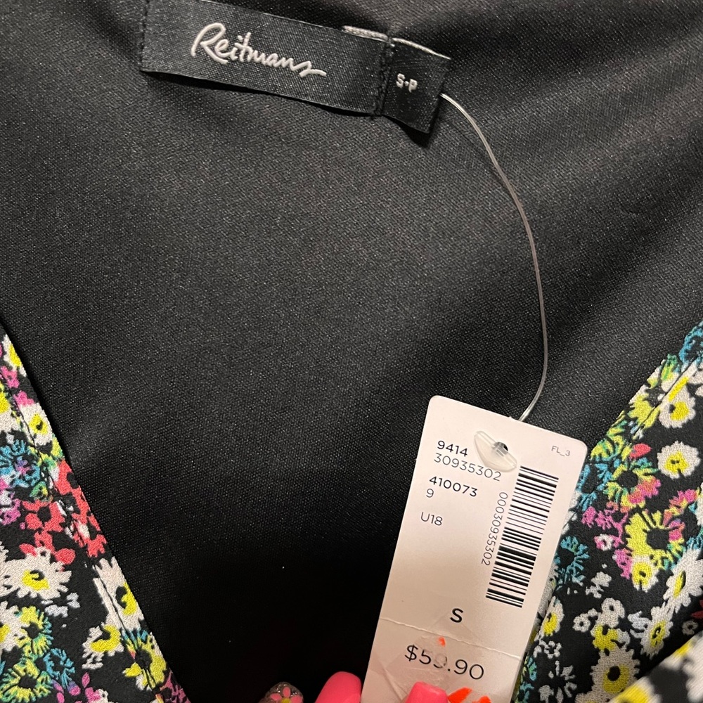 Floral faux wrap dress NWT - Picture 7 of 8